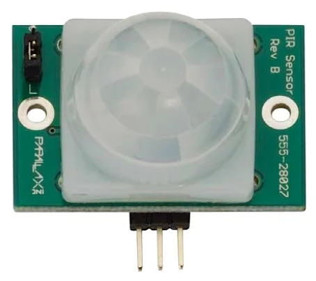 圖 2. PIR 傳感器。圖片取自 Parallax Inc 的555-28027 數據表。